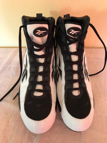 Reebok 88 Football Cleats Men's size 18 RA 703 KTS Shoes Black White