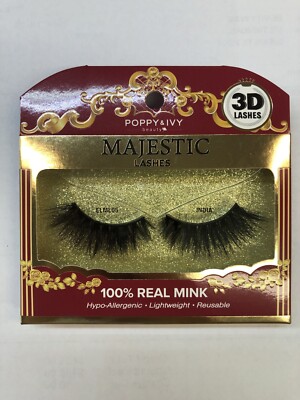 [3 Pair] Majestic Lashes Poppy & Ivy 100% Mink Lashes ELML05 INDIA