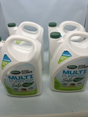 Scotts Outdoor Cleaner Plus OxiClean Concentrate 1 Gallon Jugs - LOT OF 4