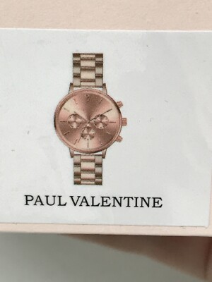 Women's Watch PAUL VALENTINE Multifuncional Rose Gold Stainless Steel PVT3810102