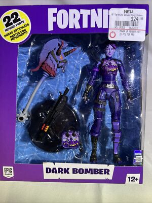 McFarlane Toys Epic Games 2019 Fortnite Dark Bomber 7'' Action Figure New In Box