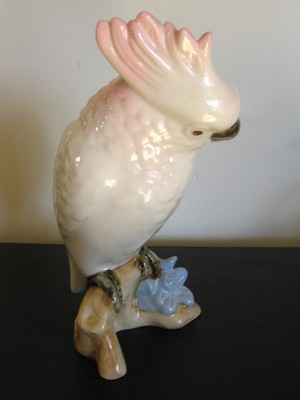 Royal Dux Cockatoo Bird Figurine