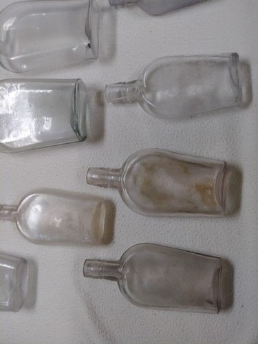 LOT vintage antique old glass coffin whiskey bottle bottles collection pre 1890