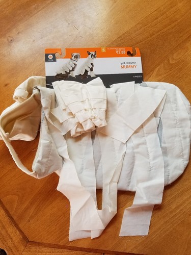 New Mummy Pet Costume Cat Dog Size Small