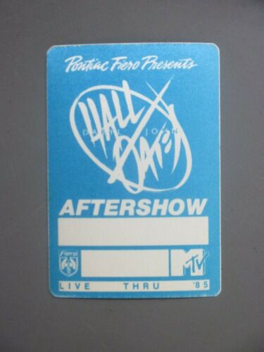 Hall & Oates backstage pass satin sticker Pontiac Fiero Aftershow blue OTTO MTV!