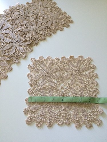 Antique Vintage Doilies Set Doily Square