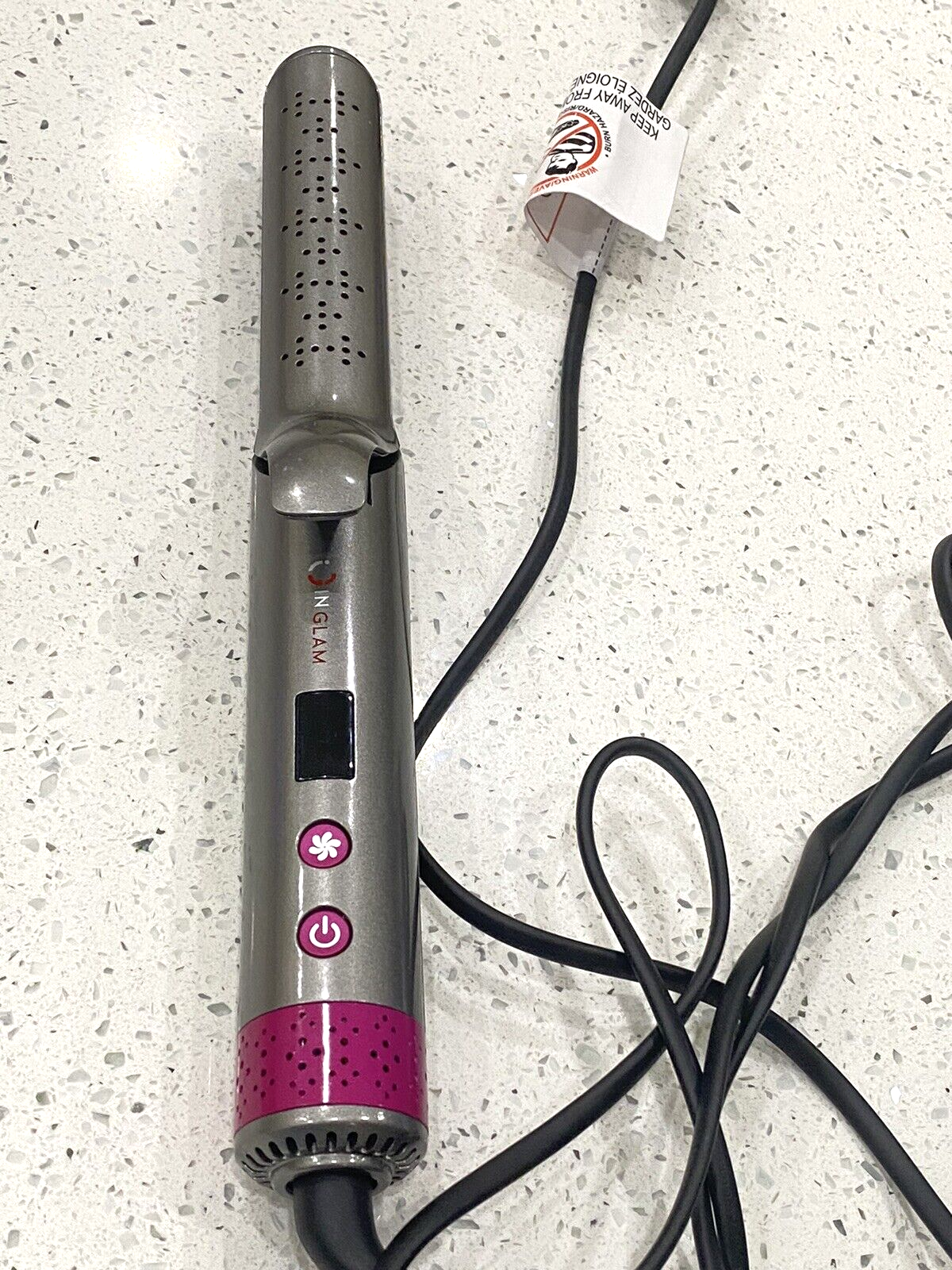 IG INGLAM 360° Airflow Styler Hair Straightener with Cooling Fan AUS-HS-IG01GY