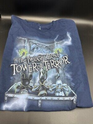 Disney Hollywood Twilight Zone Tower Of Terror Mickey & Friends Youth T-Shirt L