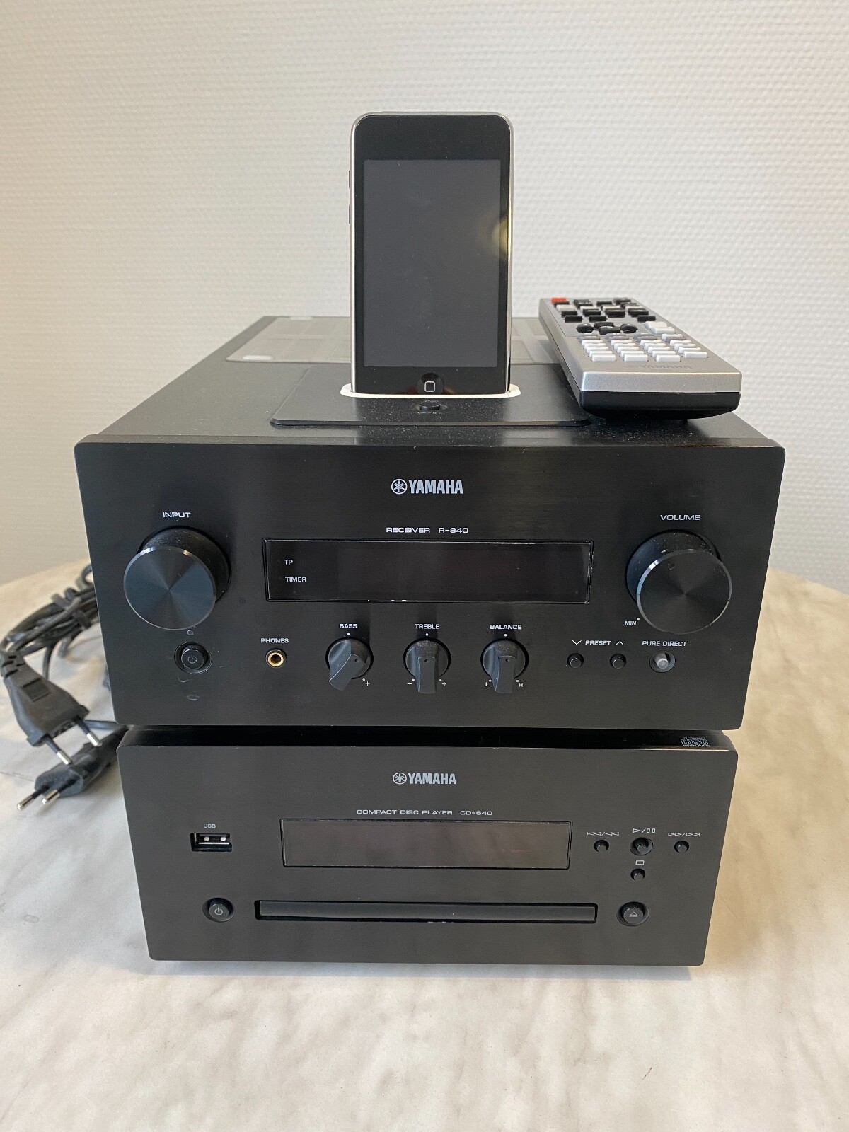 Yamaha PianoCraft R-840 CD-640 plus neue Fernbedienung