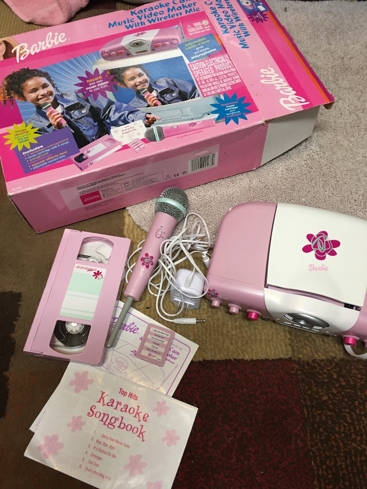 Barbie Karaoke Cam Music Video Maker With Wireless Mic Complete Music Cartridge