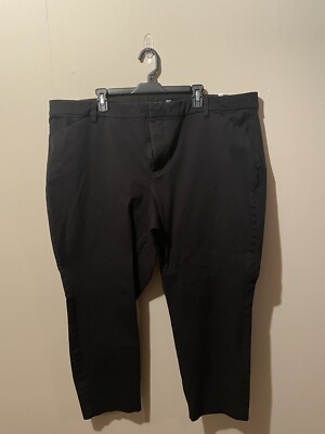 Women s Plus Size High  Rise Pixie Black Pants By Old Navy Size 26