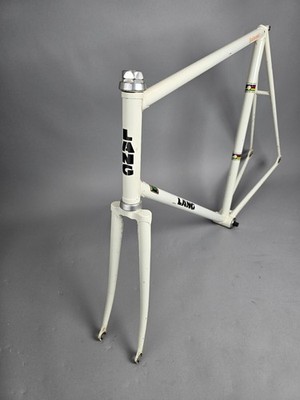 Rahmen Set Alois Lang Swiss Pista Track Bahnrad Reynolds 531 62 cm vintage steel