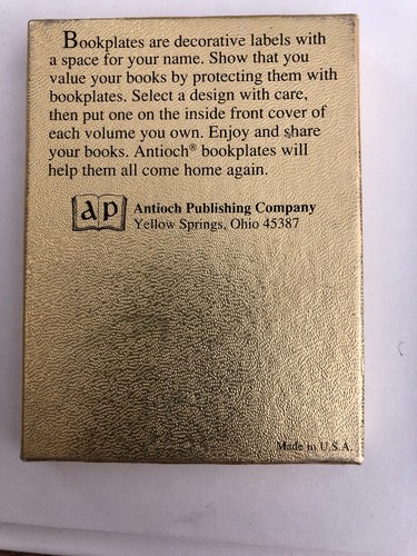 Antioch Publishing Jan Brett Bookplates