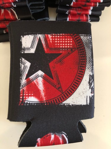 Lot of 25 NEW BEER COOZIE KOOZIE cooler can 12 oz Bottle Red White & Blue Star