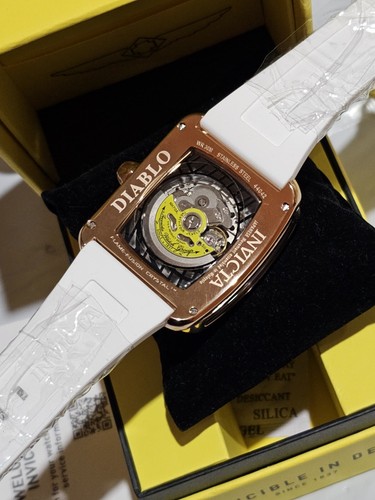 Pre-owned Invicta - Diablo - S1 Rally - Automatic - Nh70 Rose Gold / White - Mens Watch