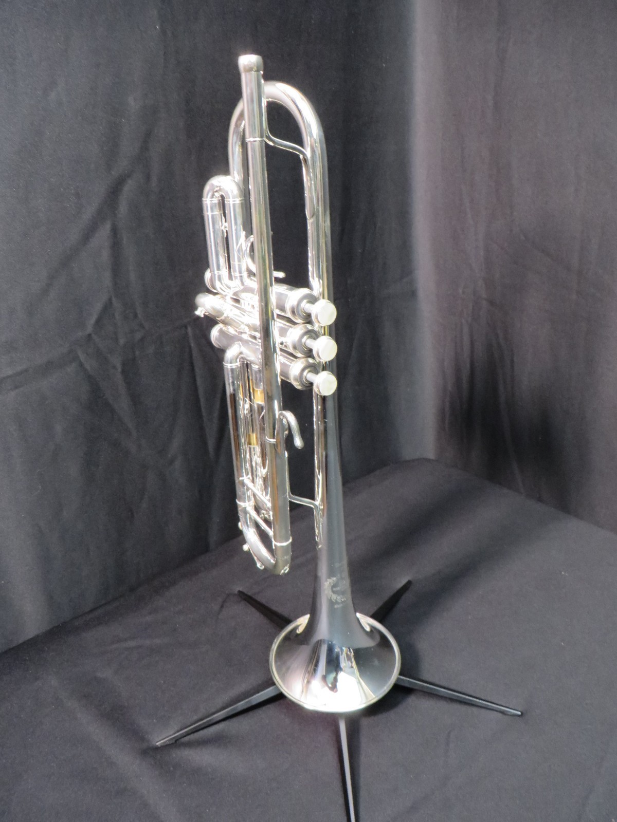 B & S 3137-S Silver Bb Trumpet- MINT Condition- w/ OHSC and accessories #PTR66