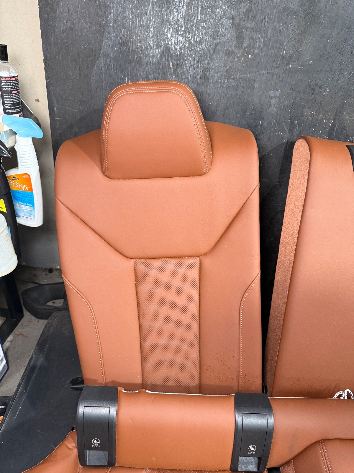 21-24 BMW M4 G82 Coupe Rear Seats Upper Lower Cushion Set Tartufo Brown - Picture 2 of 7