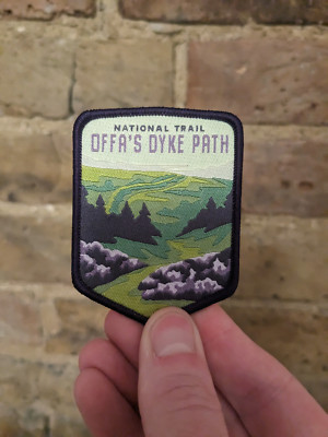 Offa's Dyke Path National Trail Patch | Iron on Badge | Gifts for Hikers