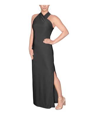 

RACHEL RACHEL ROY Женское черное платье без рукавов с перекрестной подкладкой, Черный