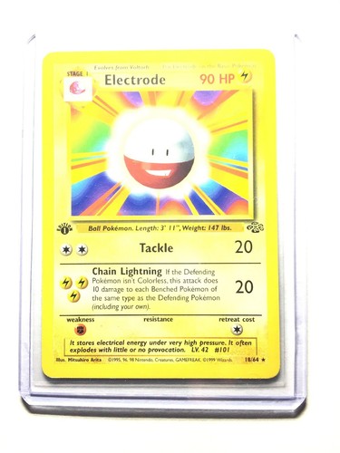 Electrode ポケモンカード 90 HP Stage 1 Electrode HP 90 Lightning Ball Rolling Tackle Rarity