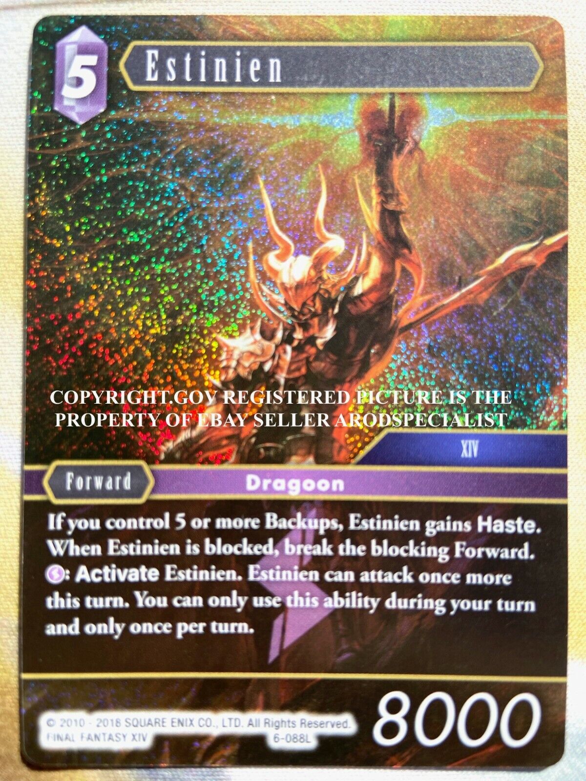 FINAL FANTASY TCG FFTCG OPUS VI 6 FOIL LEGEND ESTINIEN 6 FINAL FANTASY TCG FFTCG OPUS VI 6 FOIL LEGEND ESTINIEN 6