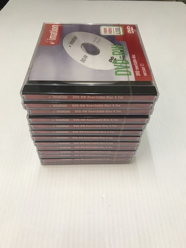 Lot Of 13 New & Sealed Imation DVD R Rewritable Discs Ships Immediately!