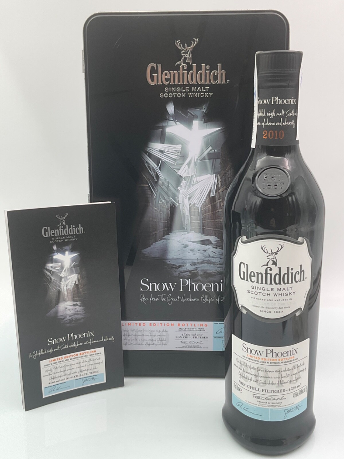 【稀少品】Glenfiddich Snow Phoenix 2010年限定版 Glenfiddich Snow Phoenix Single Malt Scotch Whisky 700mL