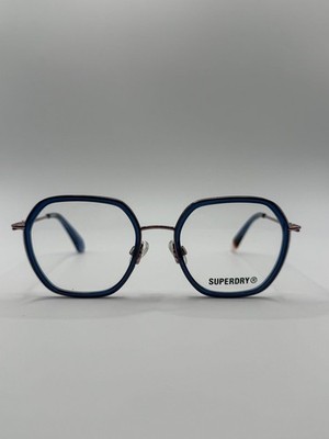 Superdry SDO-3032 50-18-140 Blau Eckig Brille Gestell