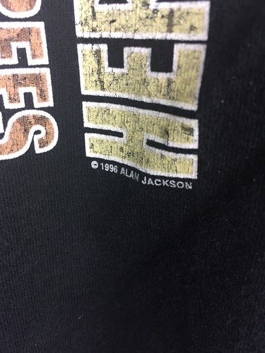 Vtg Alan Jackson Country Music Tshirt Sz Large/XL 1996 Short Sleeve