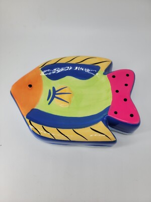 Atlantic Bliss SOAP DISH Clown Fish Angel Bright Colors BRAND NEW