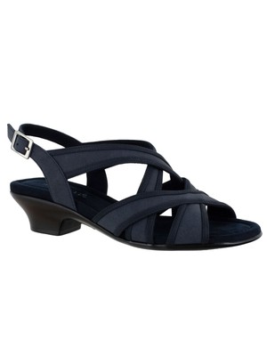 

Женские босоножки EASY STREET темно-синего цвета на блочном каблуке с ремешком на пятке 9,5 м, Navy, VIOLA