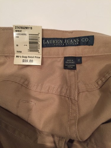 NWT LAUREN RALPH LAUREN MEN'S CLASSIC FIT CORDUROY PANTS TAN SIZE 30/29