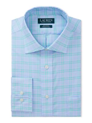 

LAUREN RALPH LAUREN Голубая классическая рубашка с клетчатым воротником, Light blue, 04R0653