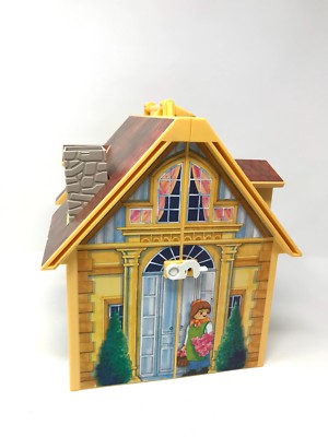 5763 プレイモービル playmobil マイテイクアローン ドールハウス 2005 Playmobil 5763 My Take Along Dollhouse family farm EUC