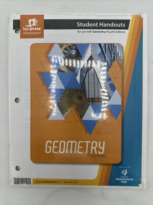 BJU Press Geometry Student Handouts Current 4th Ed  Homeschool HC