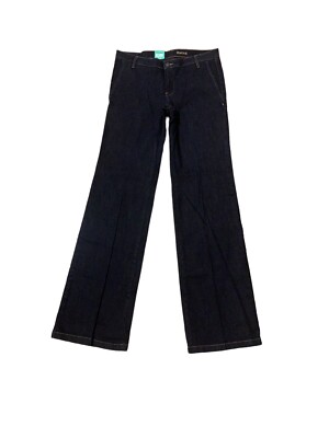MNG By MANGO Simone Bootcut Trouser Dark Blue Jeans NWT Sz 10
