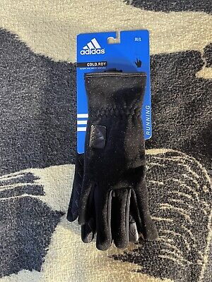 NWT adidas Men's Cold.rdy Touchscreen Edge 2.0 Running Gloves Black M/L