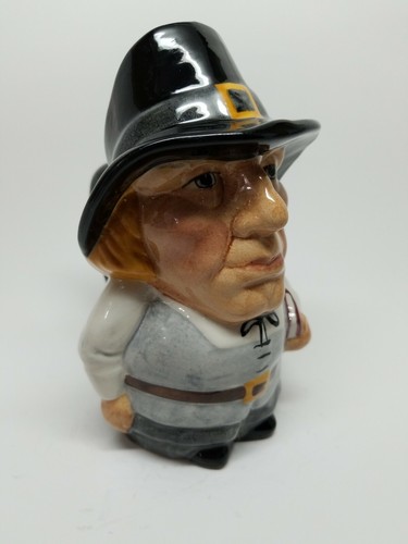 Vintage Staffordshire Toby Character Jug Puritan 6 inches Tall