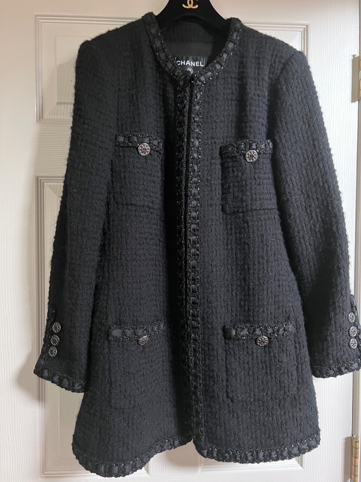 CHANELザ リトル ブラック ジャケット シャネル リトル ブラック ジャケット CHANEL ネイビー ブレイド