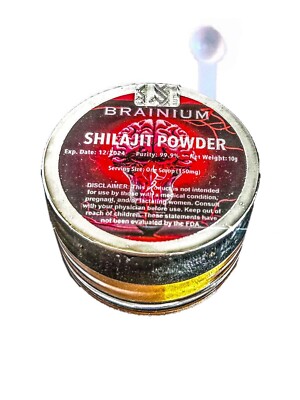 BRAINIUM - Shilajit Extract 10g - 52% Fulvic Acid - High Quality