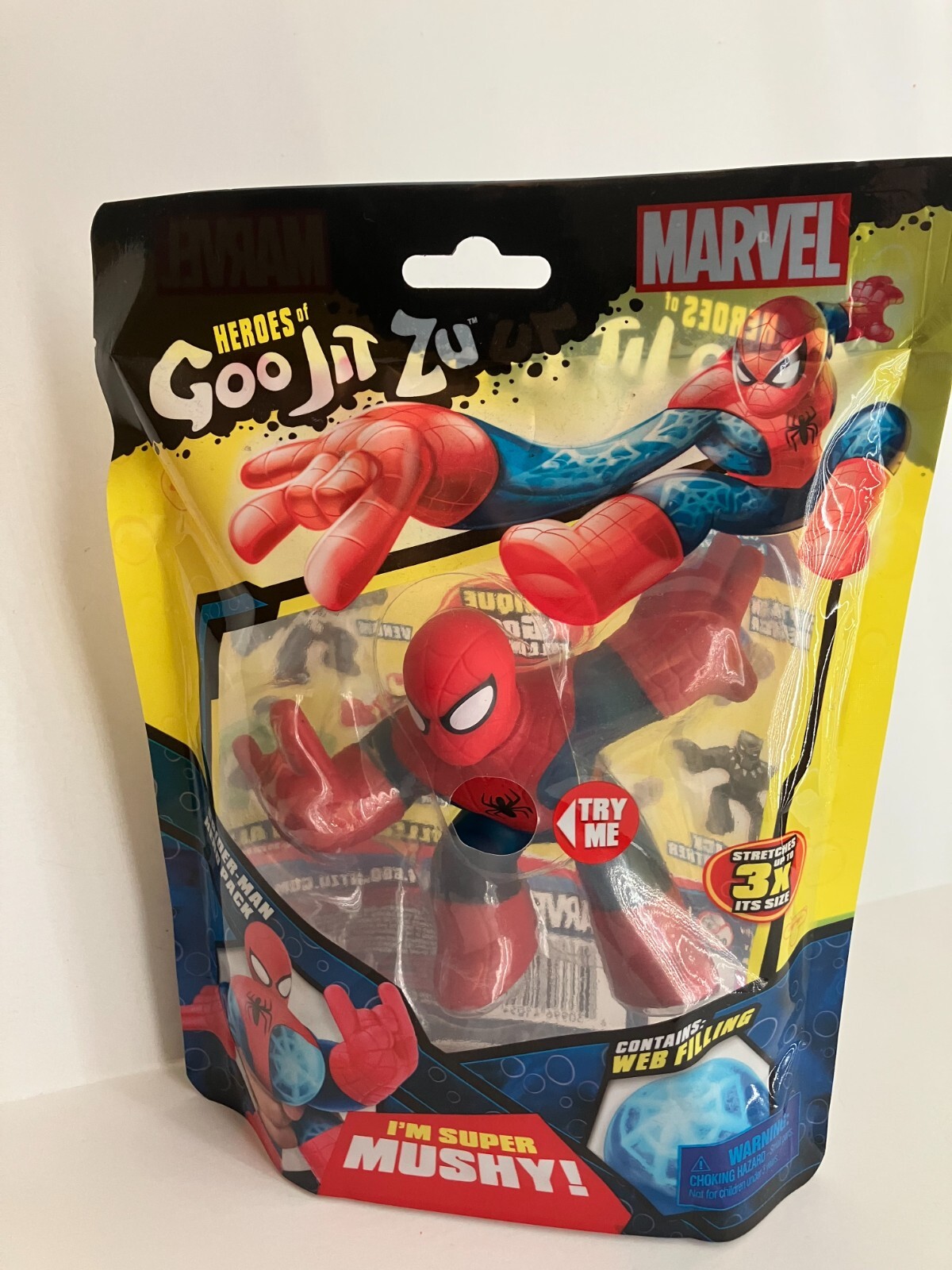 SPIDER-MAN Marvel Heroes of Goo JIT ZU Stretchy Super Mushy