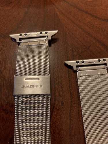 Silver Milanese 42mm Watch Band For Apple Watch