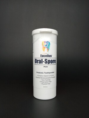 EUCELLUS ORAL-SPORE Probiotic Teethpowder Miswak MI Paste Living Silica K2 D3