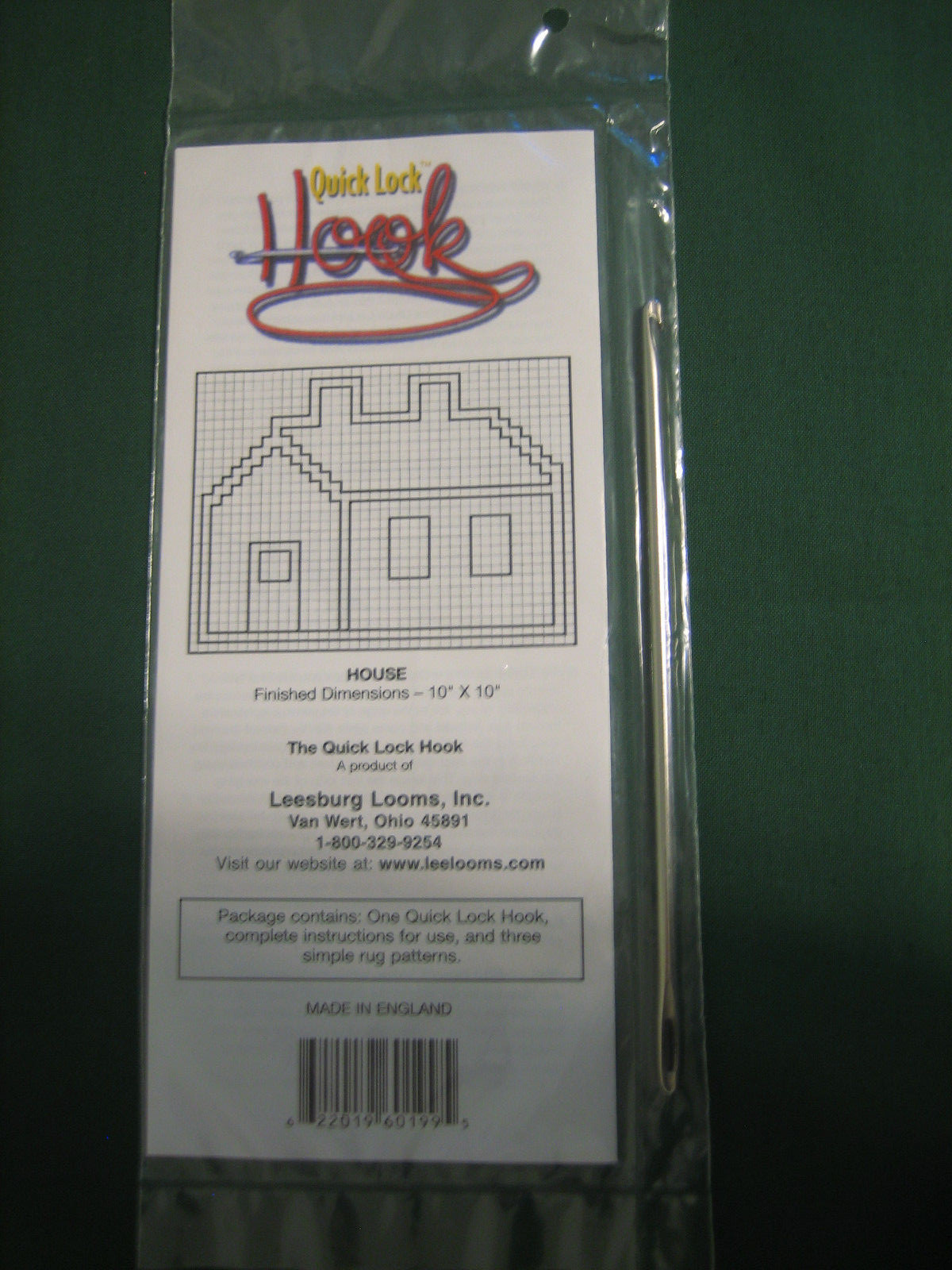 Wonder hook Quick Lock Hook Rug Works Hook and 3 patterns