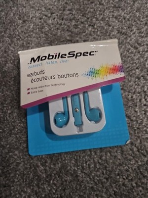 MobileSpec Blue Wired Earbuds