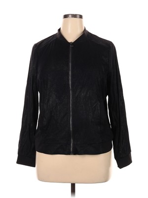 BNCI by Blanc Noir Women Black Jacket 1X Plus