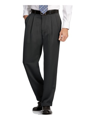 

PERRY ELLIS Мужские серые брюки стандартного кроя, Серый, PS43782