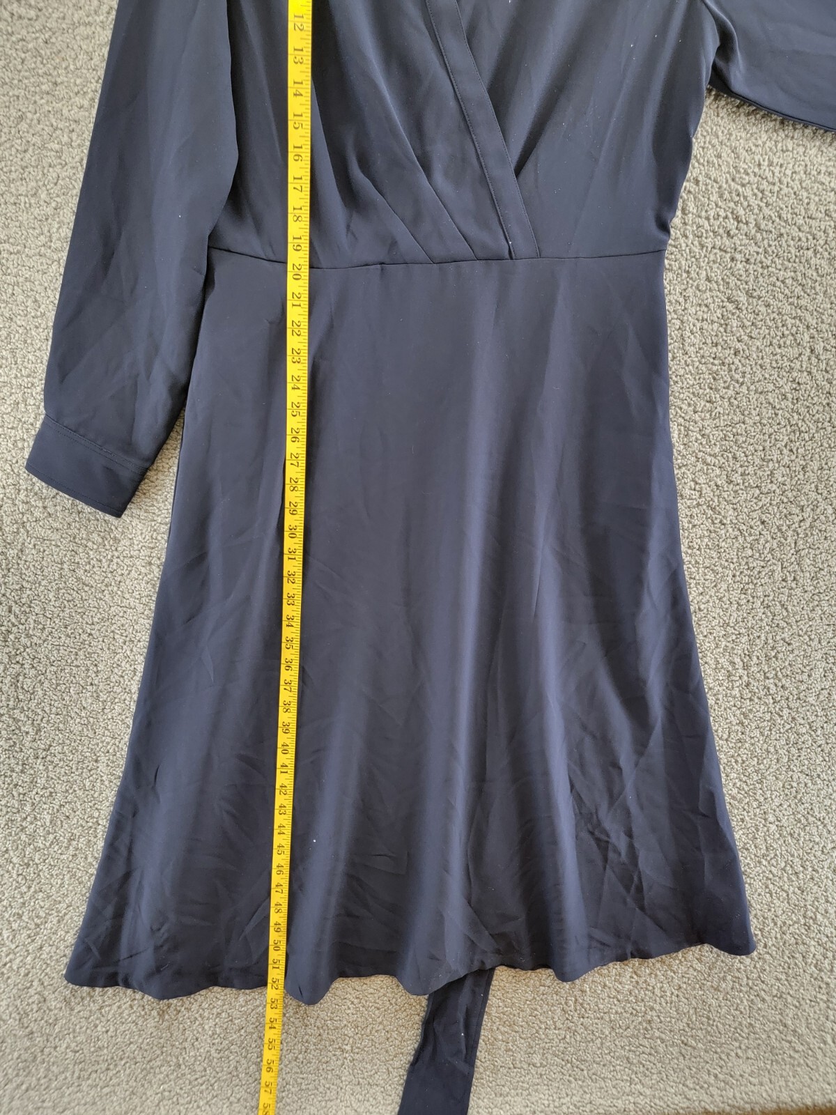 Lauren Ralph Lauren Self-Belt Surplice Georgette Midi Dress