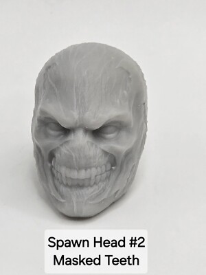 3d Printed SPAWN HEAD#2 MASKED Teeth 1:12 6''  Joe Classified/Marvel Legends