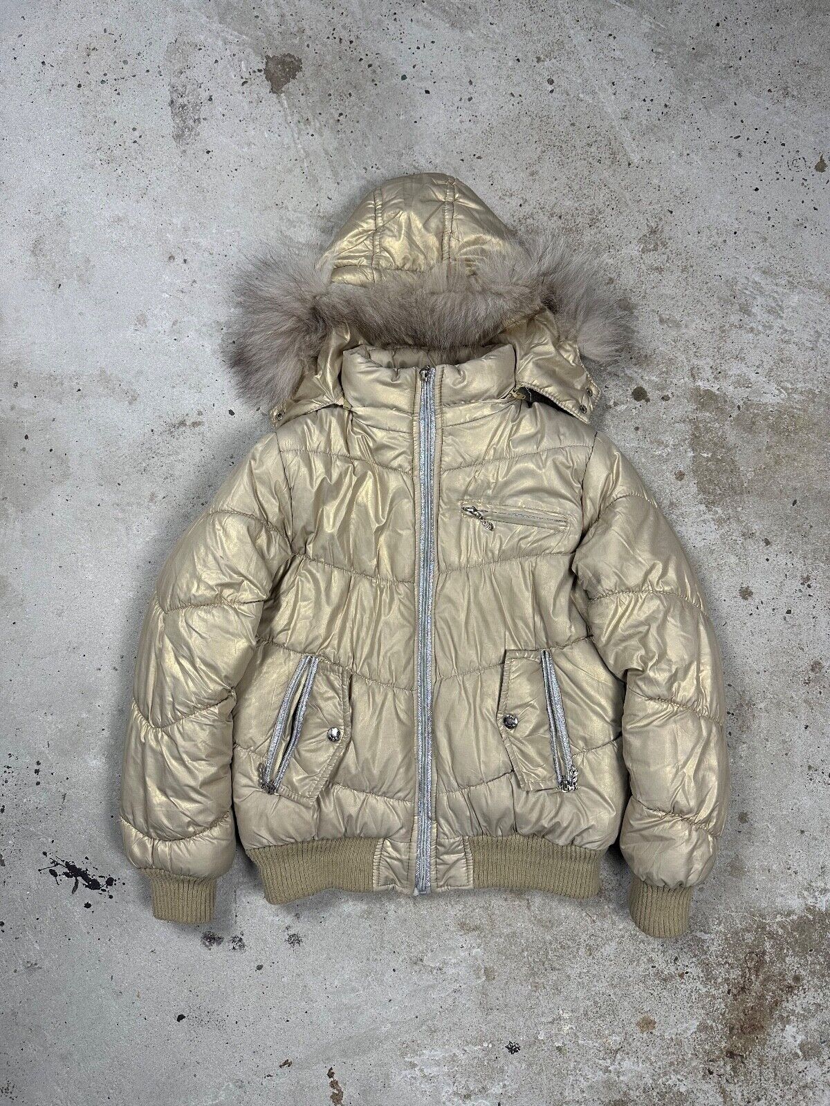 Vintage Y2K Faux Fur Bomber Jacket Hooded Utility archive Vintage Y2K Faux Fur Bomber Jacket Hooded Utility archive